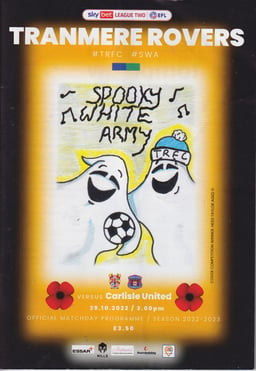 Tranmere Rovers v Carlisle United Match Programme 2022-10-29
